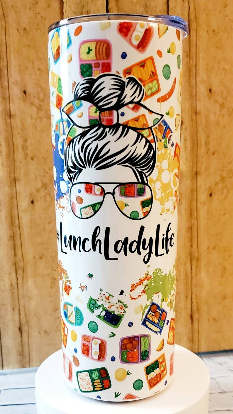 20 oz Stainless Steel Tumbler - Thoughtful Gift for Lunch Ladies and Cafeteria Workers