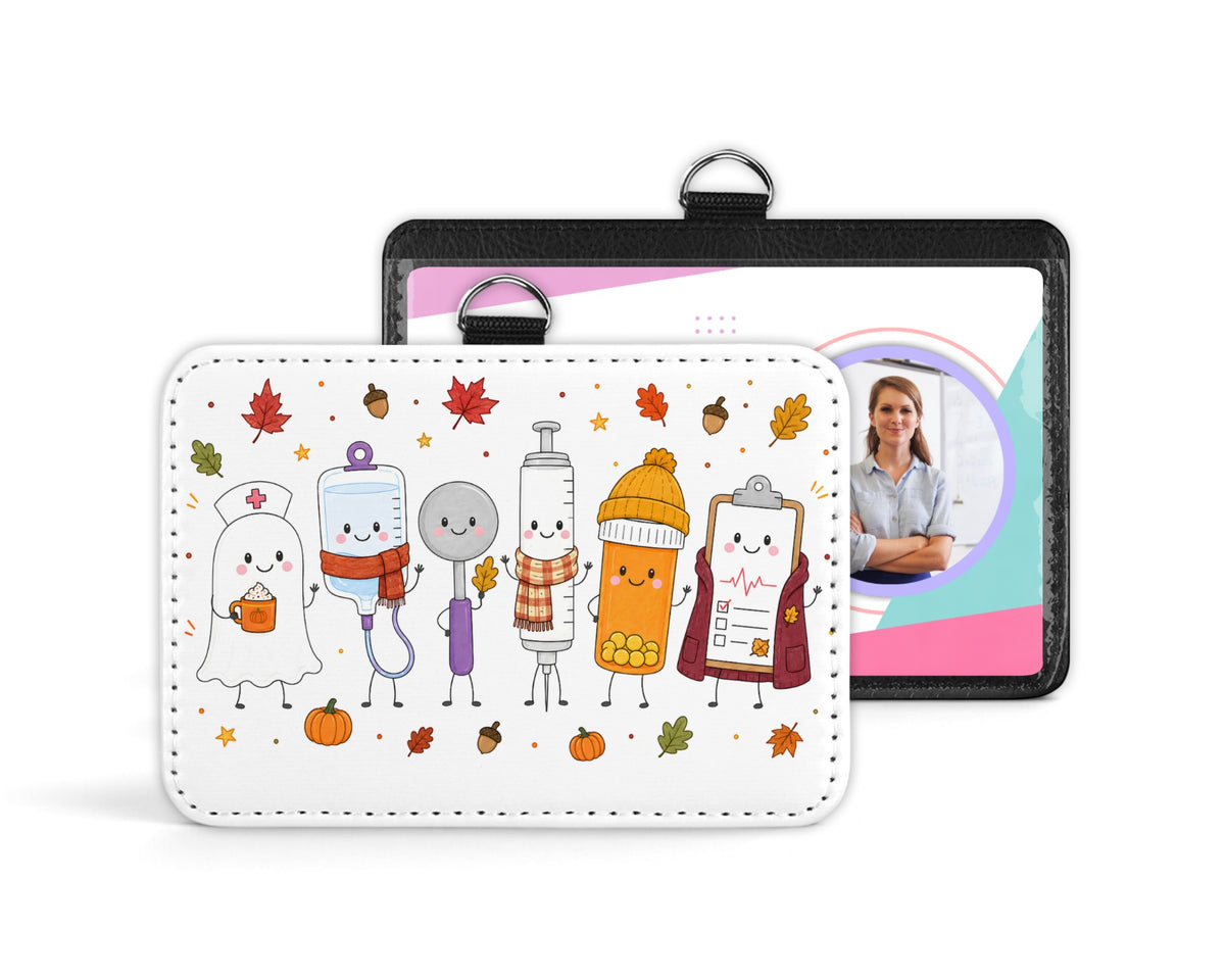 Fall Medical & Nurse ID Badge Holder | Vertical or Horizontal