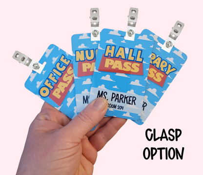 Cloudy Sky Classroom Hall Passes – Infinity Inspired