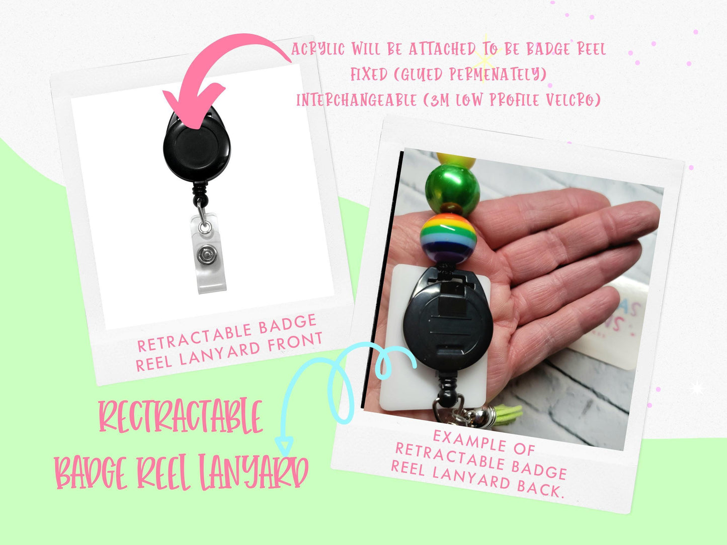 Personalized Globe Teacher Lanyard | Holographic Glitter Badge Reel with Tassel