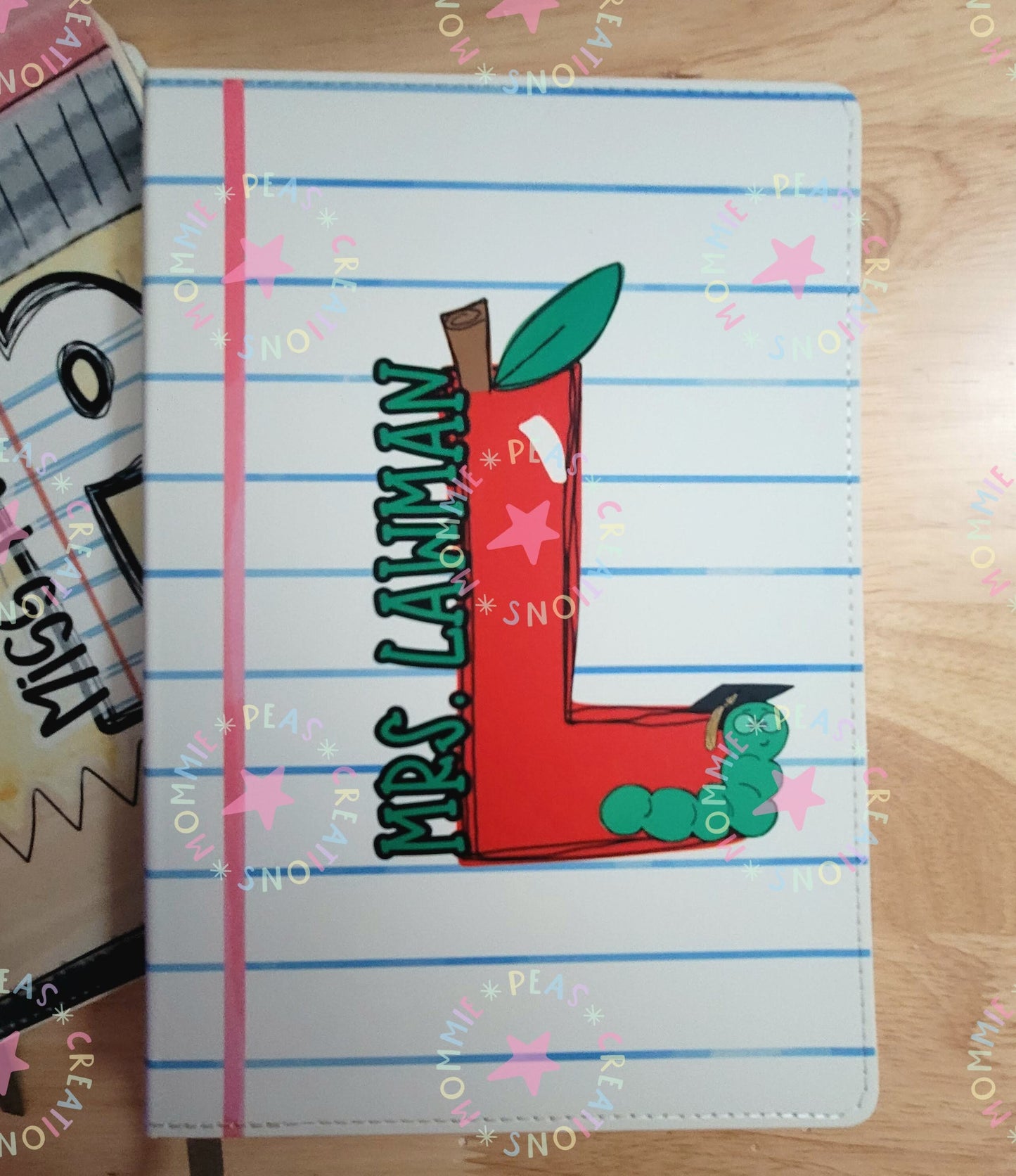 Personalized Teacher Journal - Custom Faux Leather Notebook Keepsake for Educator Gift - Teacher Appreciation